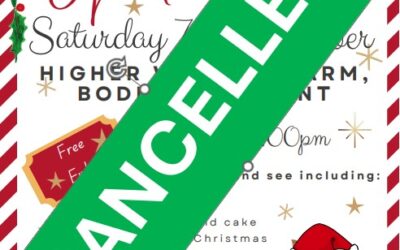 Cancelled – Hugs Christmas Open Day – Saturday 7th December